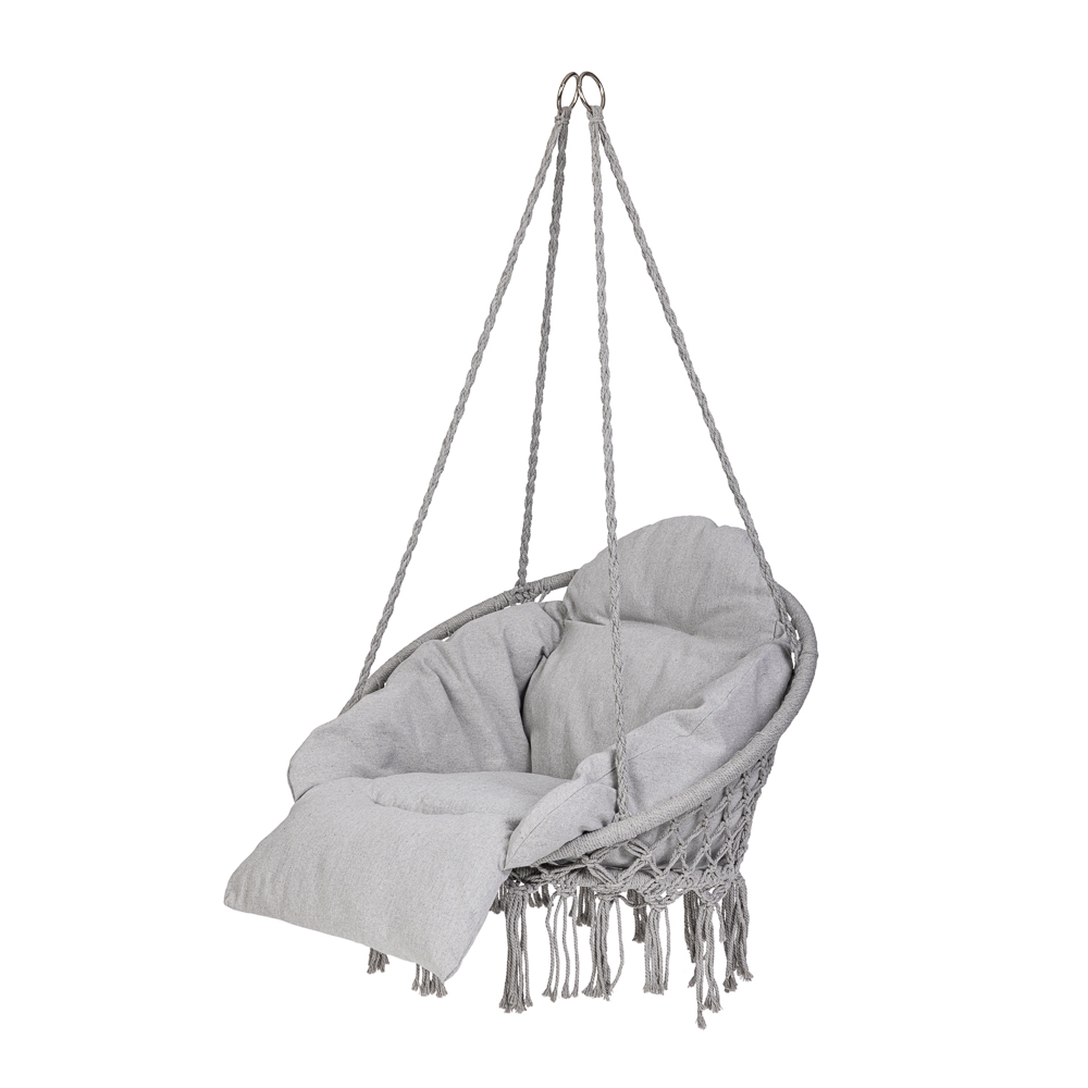 Sodo sūpynės "Stork's nest" su pagalvėle XXL pilka 150kg