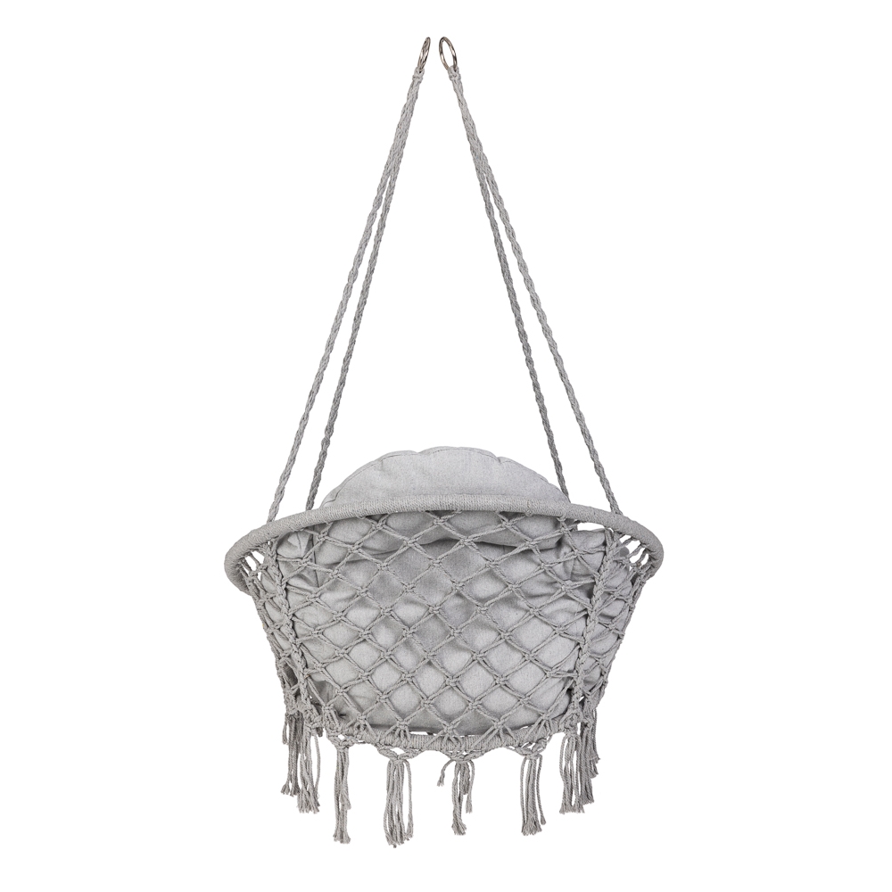 Sodo sūpynės "Stork's nest" su pagalvėle XXL pilka 150kg