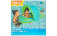 BESTWAY 34091 Pripučiamas pontonas su stogeliu žalias