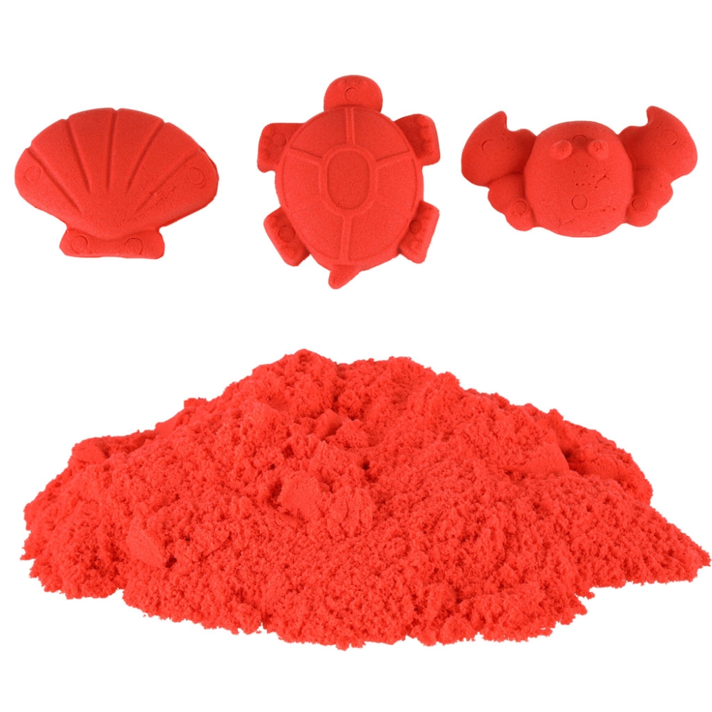 Kinetinis smėlis 1 kg maišelyje, raudonas-Žaislai, Kūrybiniai žaislai, Lipdymas-e-vaikas