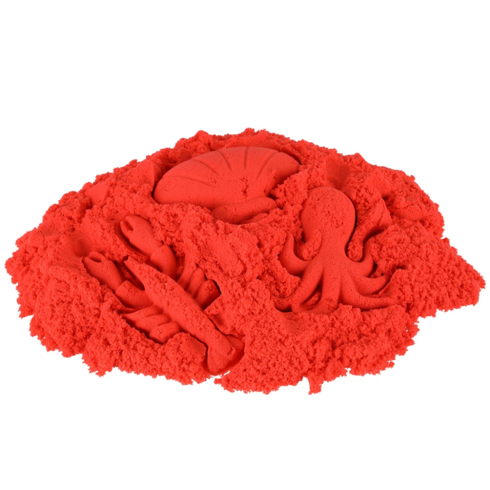 Kinetinis smėlis 1 kg maišelyje, raudonas-Žaislai, Kūrybiniai žaislai, Lipdymas-e-vaikas