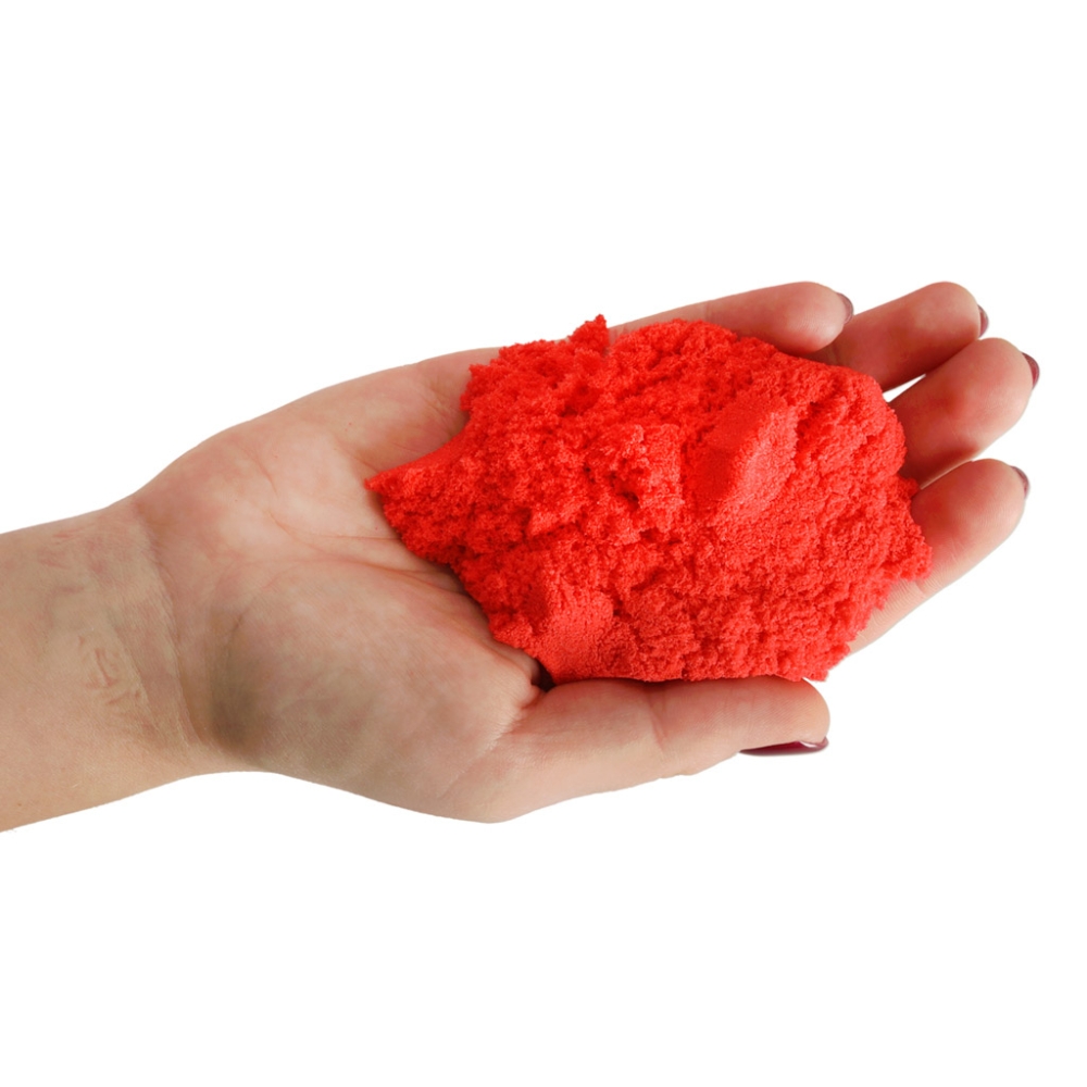 Kinetinis smėlis 1 kg maišelyje, raudonas-Žaislai, Kūrybiniai žaislai, Lipdymas-e-vaikas