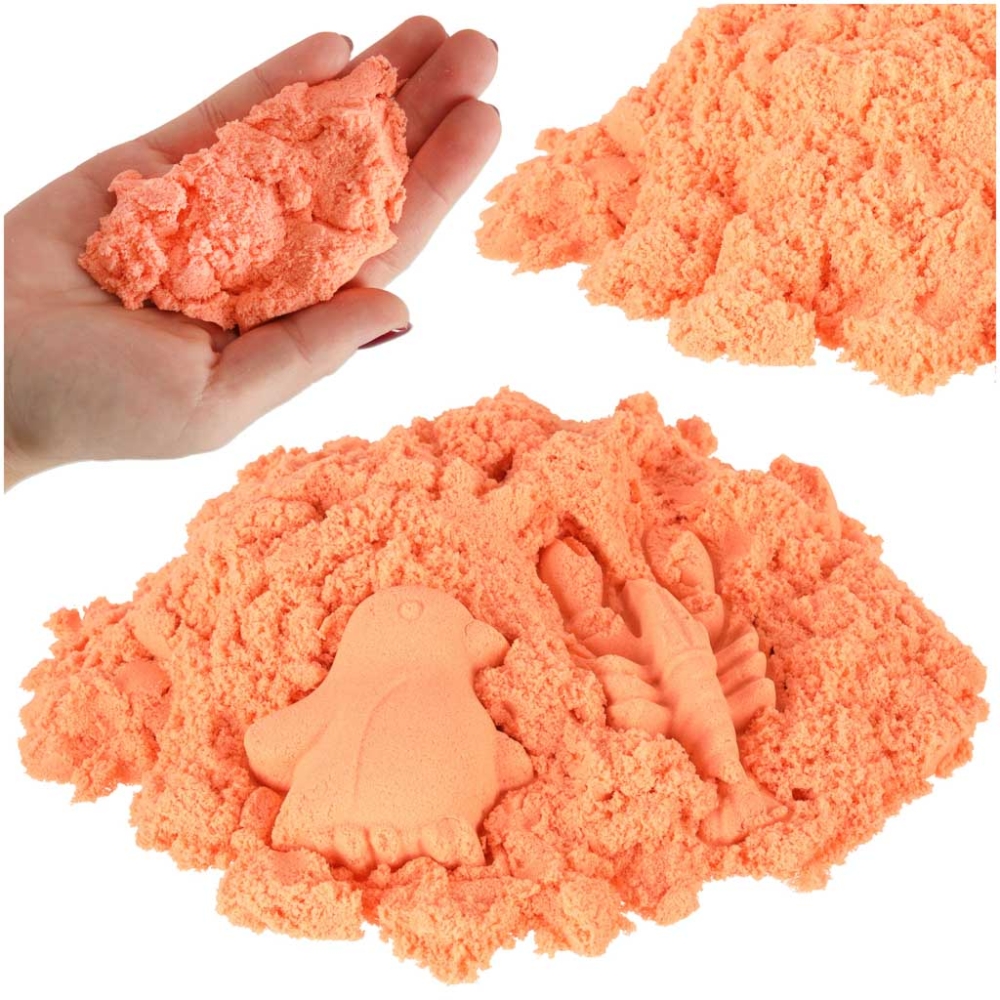 Kinetinis smėlis 1 kg maišelyje, oranžinis-Žaislai, Kūrybiniai žaislai, Lipdymas-e-vaikas