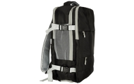 Kelioninė kuprinė lėktuvui vandeniui atsparus USB kabelis 45x16x28cm juoda
