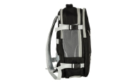 Kelioninė kuprinė lėktuvui vandeniui atsparus USB kabelis 45x16x28cm juoda