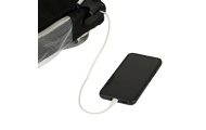 Kelioninė kuprinė lėktuvui vandeniui atsparus USB kabelis 45x16x28cm juoda