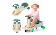 Gravitacinė mašinėlė šviečiantys LED ratai muzika, 76cm iki 120kg, mėlynos / baltos sp.