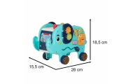 Dramblys montessori manipuliacinė lenta pounder sorter blokai plaktukas 26cm