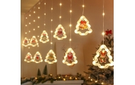 LED Kalėdų eglutės paveikslėlio uždangos lemputės 3 m 10 USB lempučių