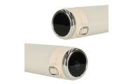 Termo puodelis su kandikliu LED termosas 420ml smėlio spalvos
