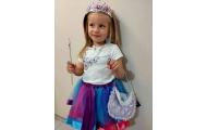 Kostiumų karalienė princesė karūna rankinė 9 vnt.