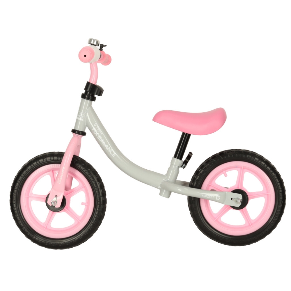 Balansinis dviratis Trike Fix Balance baltos ir rožinės spalvos-Judėjimui, Balansiniai dviratukai-e-vaikas