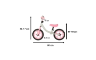 Trike Fix Balance krosinis dviratis baltos ir rožinės spalvos