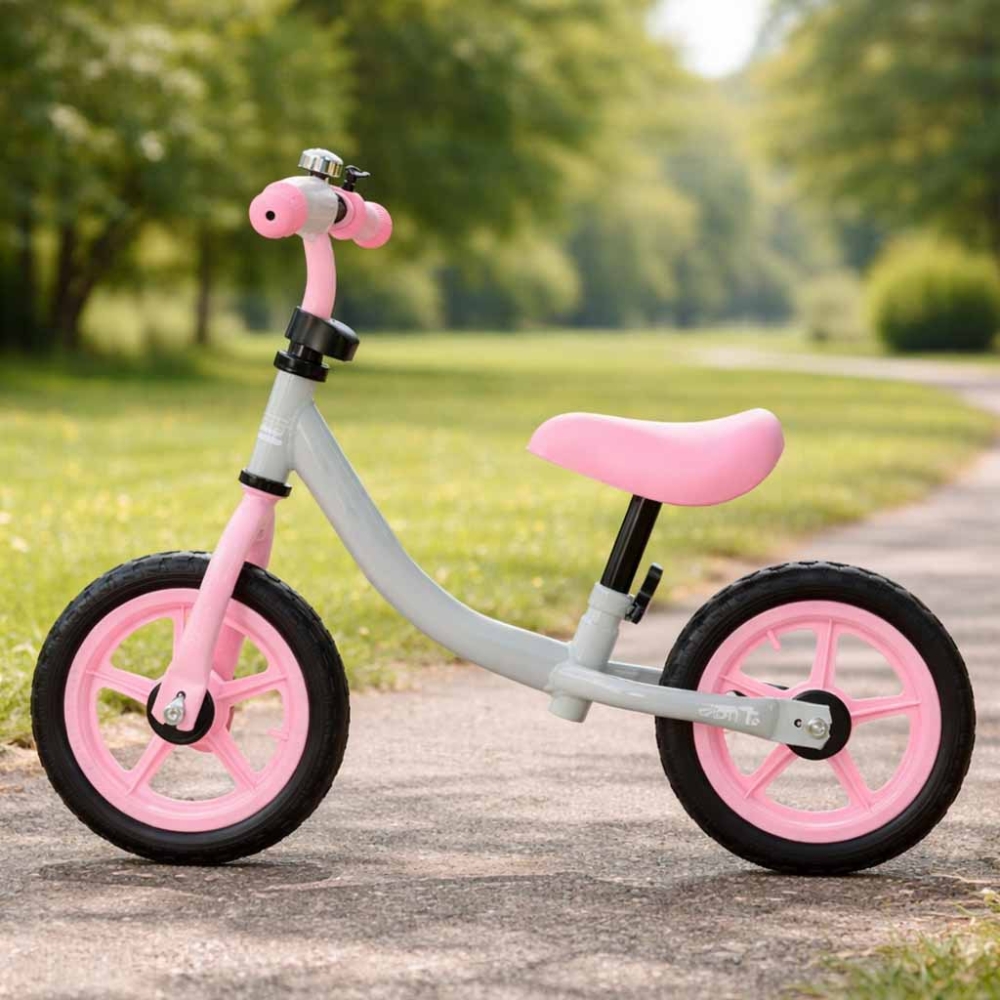 Balansinis dviratis Trike Fix Balance baltos ir rožinės spalvos-Judėjimui, Balansiniai dviratukai-e-vaikas