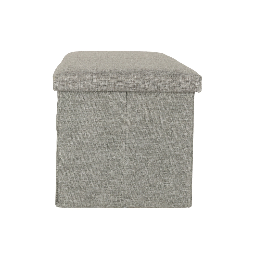 Sulankstomas pufas su daiktadėže pilkas didelis 76x38x38cm-Namai, laisvalaikis, turizmas, Namų apyvokos prekės-e-vaikas