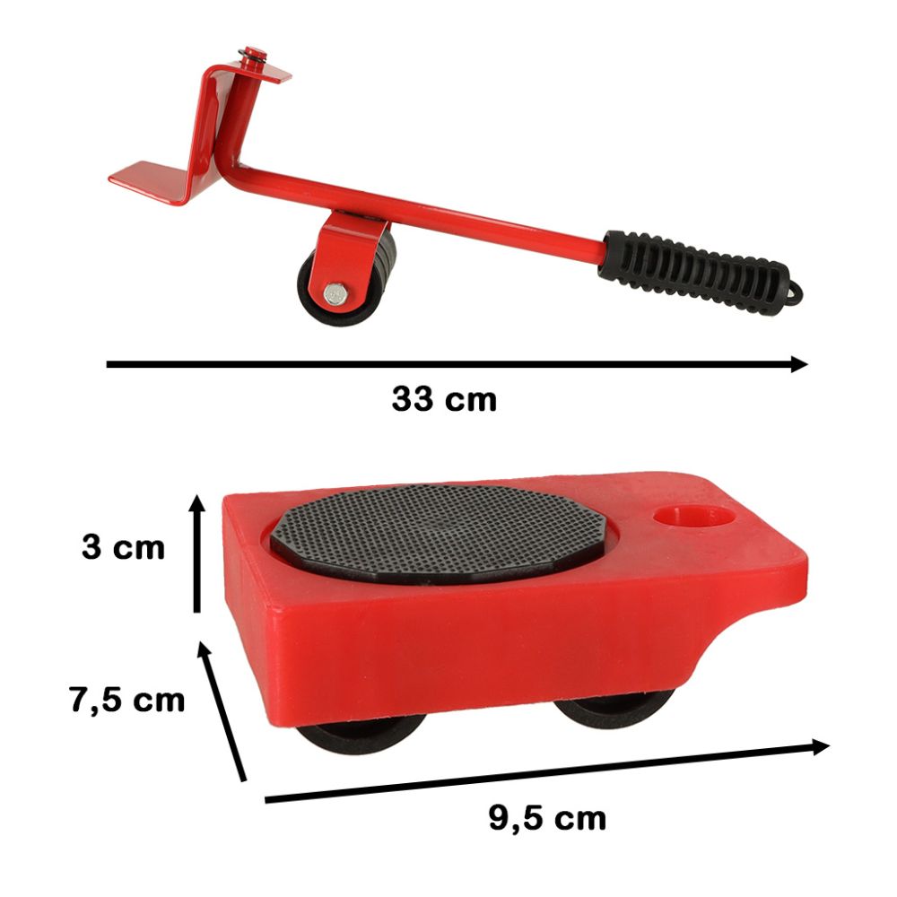 Transportavimo ratukai - baldų pervežimo rinkinys 5in1