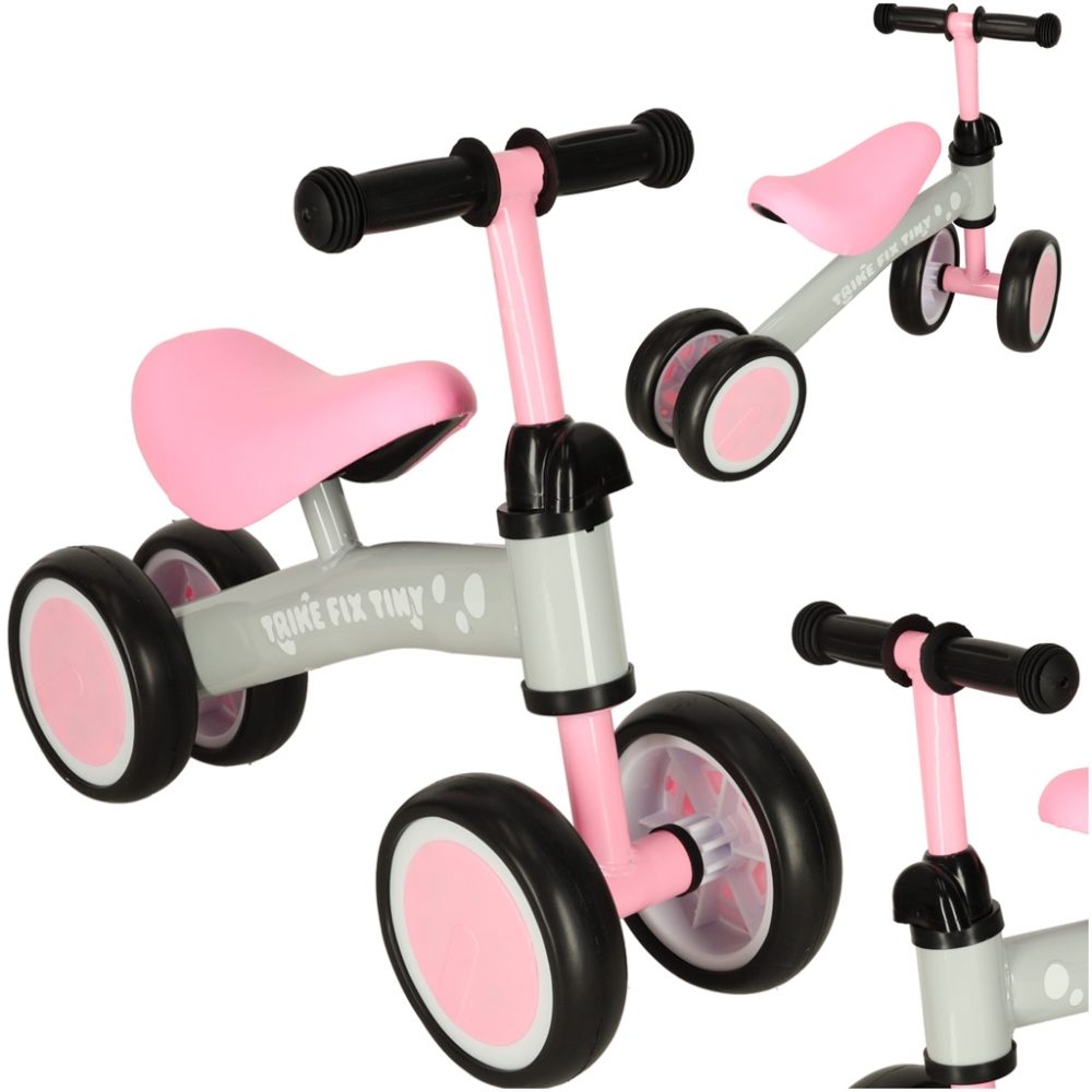 Trike Fix Mažytis krosinis triratukas rožinės spalvos-Judėjimui, Balansiniai dviratukai-e-vaikas