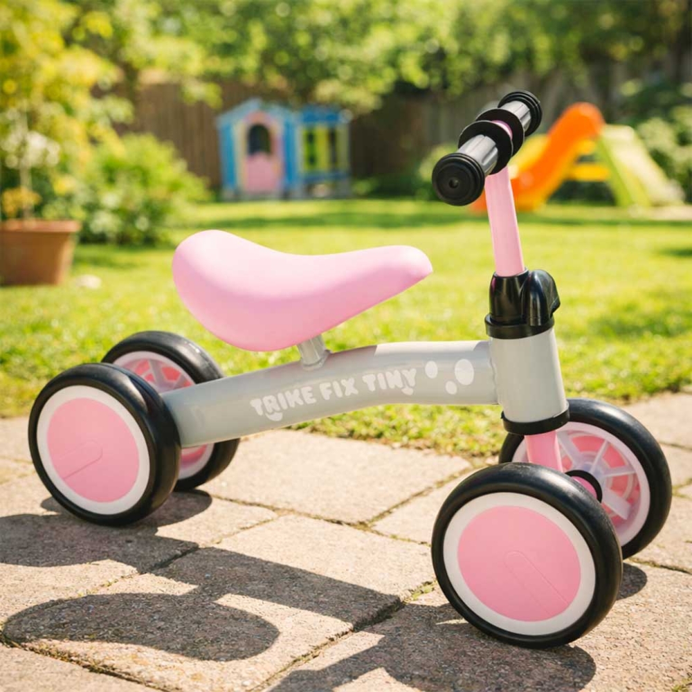 Trike Fix Mažytis krosinis triratukas rožinės spalvos-Judėjimui, Balansiniai dviratukai-e-vaikas