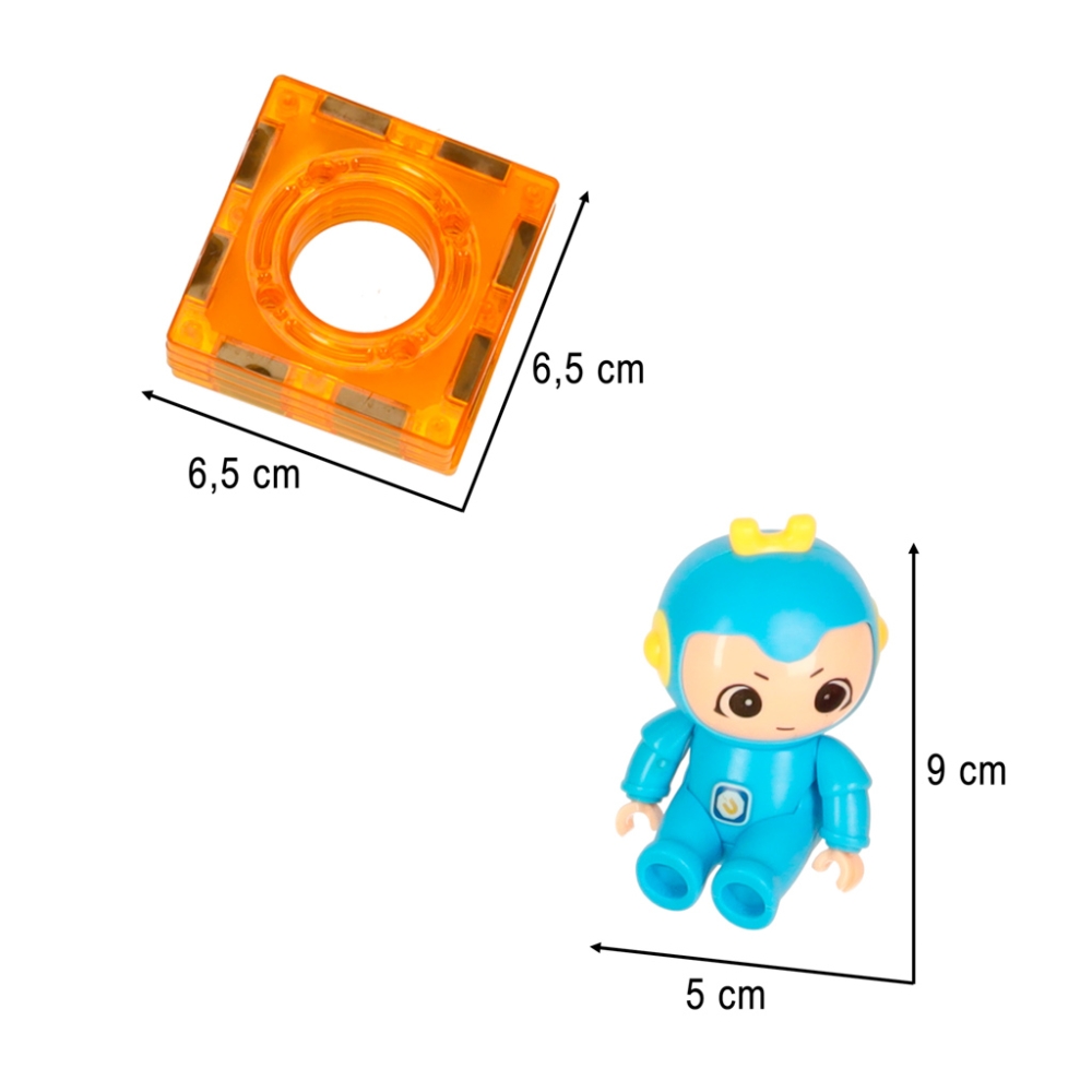 Magnetinis konstruktorius - kamuoliuko takelis su garsais 118 el.