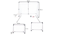 Futbolo vartai vaikams 2in1 185x120x70cm