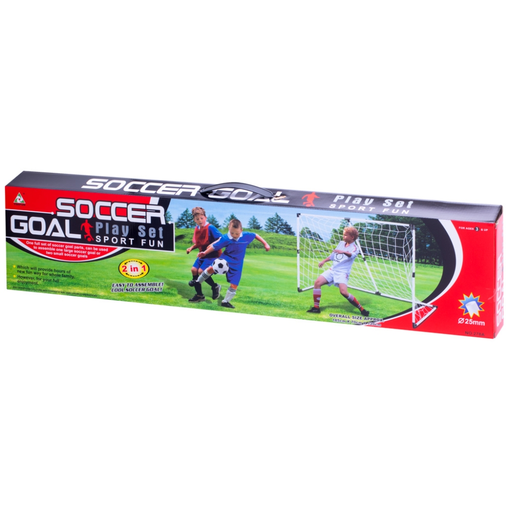 Futbolo vartai vaikams 2in1 185x120x70cm-Žaislai, Lauko žaislai, Lauko žaidimai ir sporto prekės, Krepšinis, futbolas-e-vaikas
