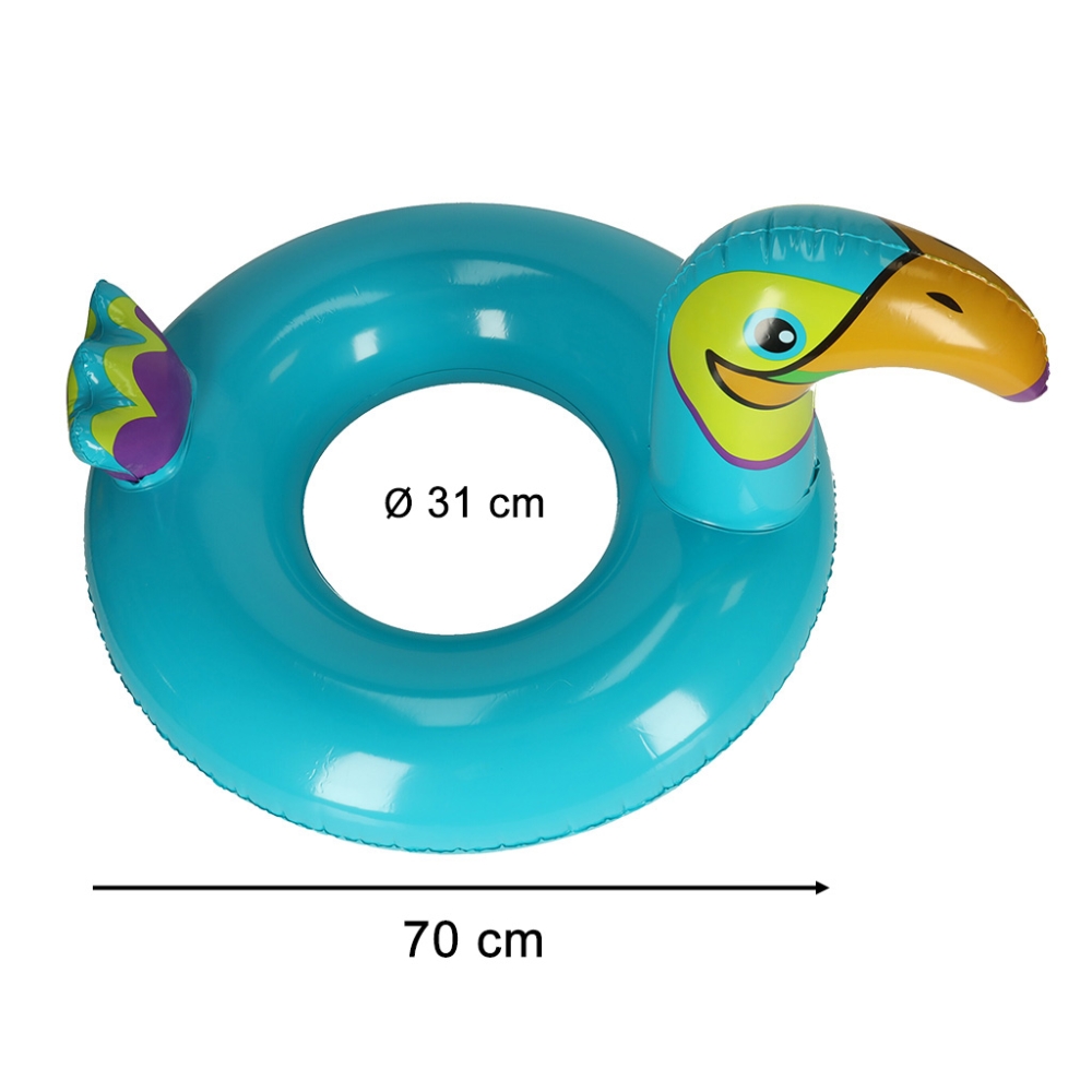 Pripučiamas vaikiškas plaukimo ratas Toucan 70cm-Žaislai, Lauko žaislai, Pripučiami ratai, žaislai, čiužiniai-e-vaikas