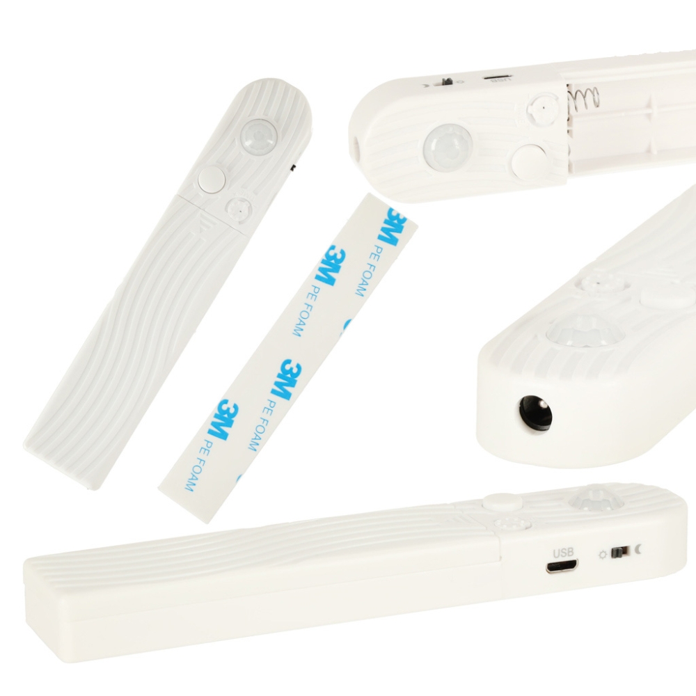 LED juosta su judesio ir sutemų jutikliu USB 1m šaltai balta-Namai, laisvalaikis, turizmas, Namų apyvokos prekės-e-vaikas