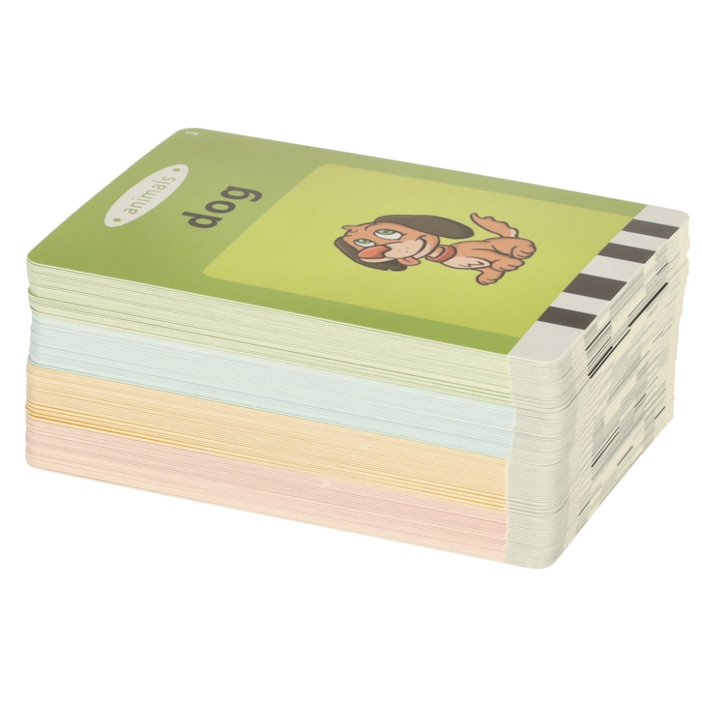 Anglų kalbos žodžių kortelių skaitytuvas 112 kortelių, rožinis-Žaislai, Lavinamieji žaislai, Mokomieji žaislai-e-vaikas