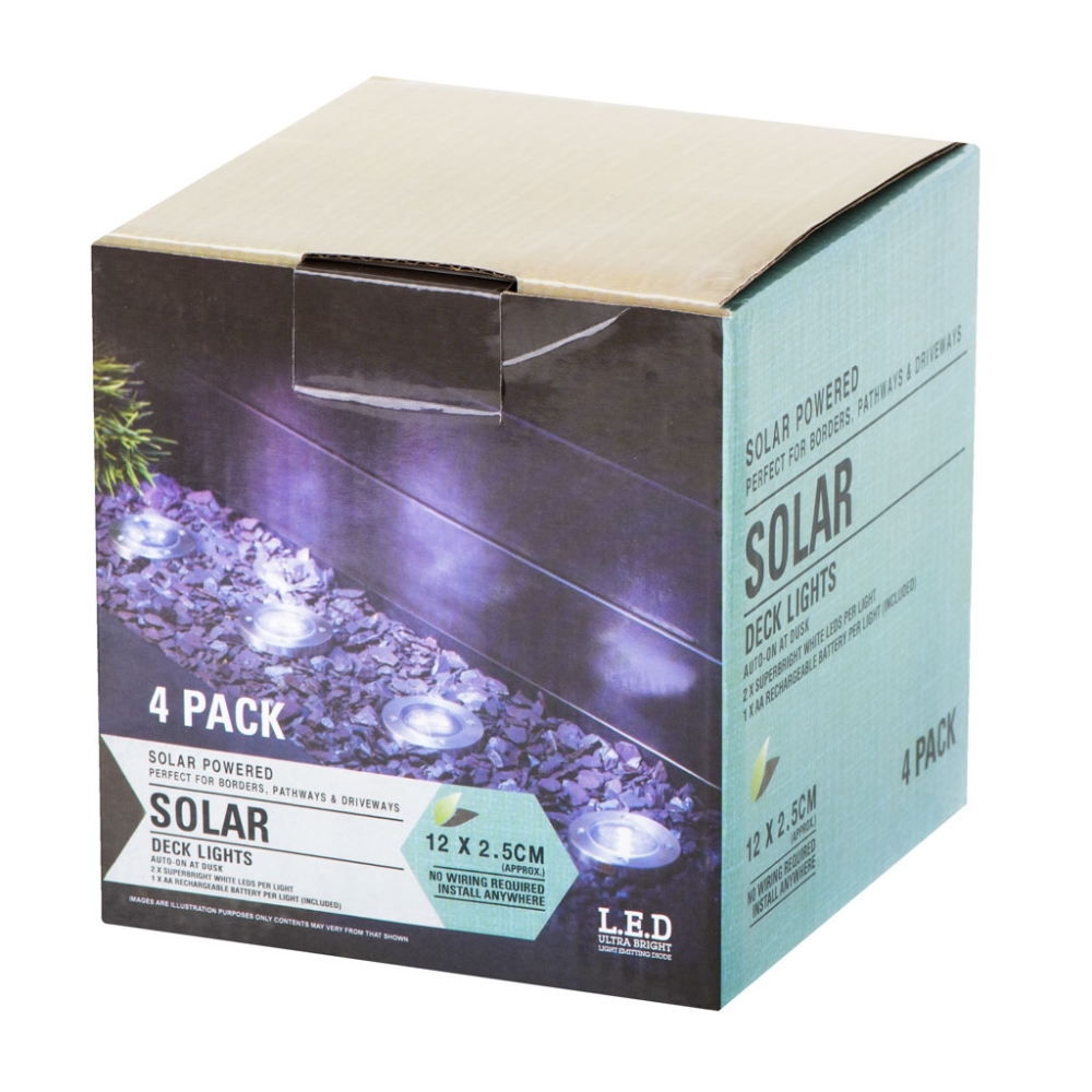 Saulės žemės sodo žibintai 8LED 4 vnt, šiltos baltos spalvos