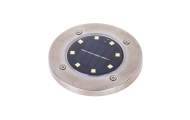 Saulės žemės sodo žibintai 8LED 4 vnt, šiltos baltos spalvos