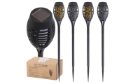 Saulės sodo žibintai 12 LED 4 vnt