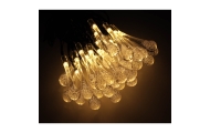 Saulės led sodo žibintai 6,5 m 30LED šiltai baltos spalvos