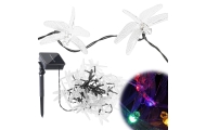 Saulės Dragonfly sodo žibintai 6,5 m 30LED multicolour