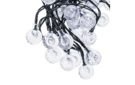 Saulės sodo apšvietimo rutuliukai 7m 50LED šiltai baltos spalvos