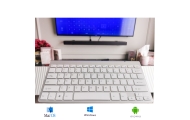 Belaidė klaviatūra sidabrinė Smart TV