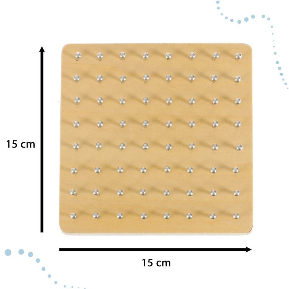 Medinė dėlionė - Formų kūrimas su gumytėmis Geoboard Geoplan-Žaislai, Lavinamieji žaislai, Dėlionės, 3D - tūrinės dėlionės, Moko