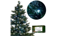 LED žibintai šviesos grandinė 10m 100LED šaltai balta