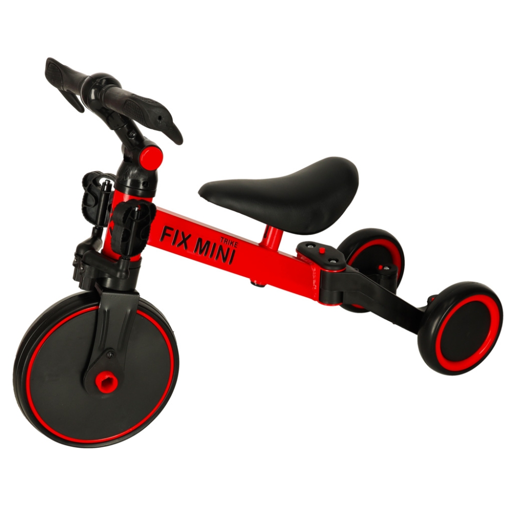 Balansinis dviratukas / triratukas Trike Fix Mini 3in1 su pedalais raudonas-Judėjimui, Balansiniai dviratukai, Triratukai vaikam