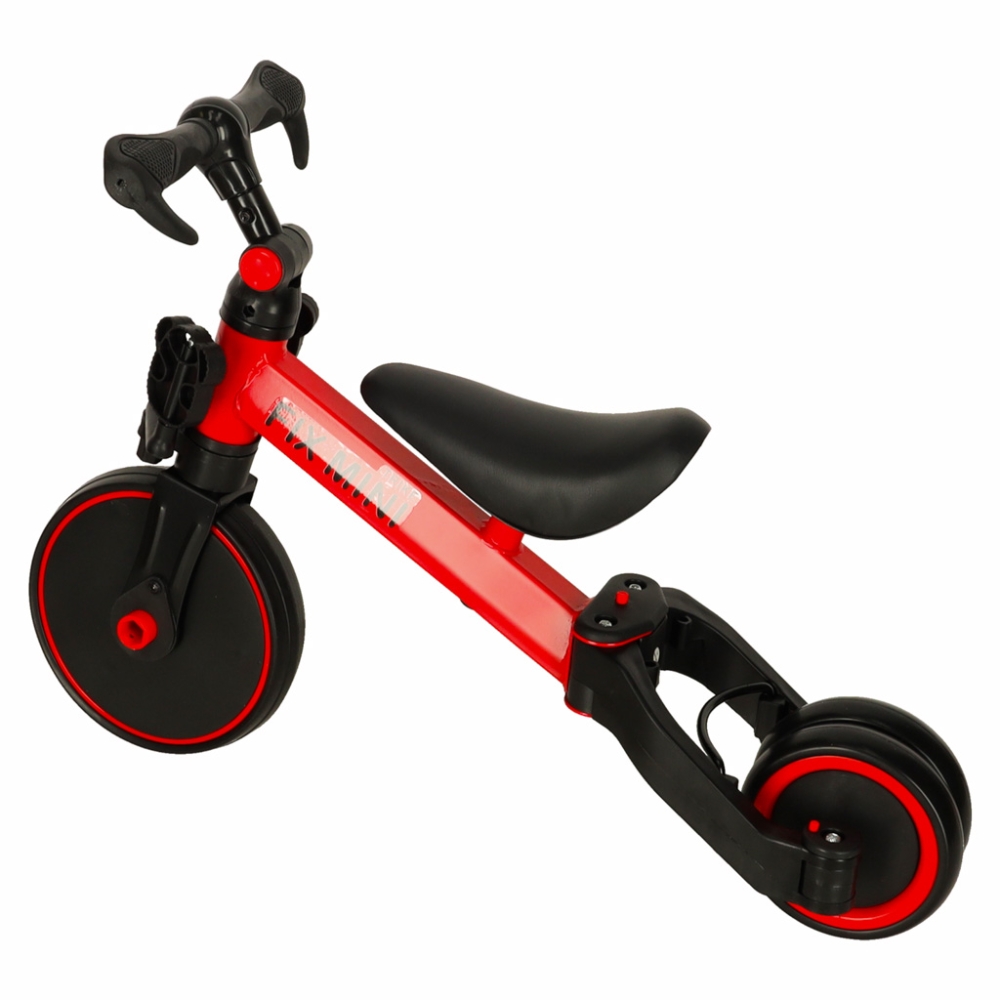 Balansinis dviratukas / triratukas Trike Fix Mini 3in1 su pedalais raudonas-Judėjimui, Balansiniai dviratukai, Triratukai vaikam