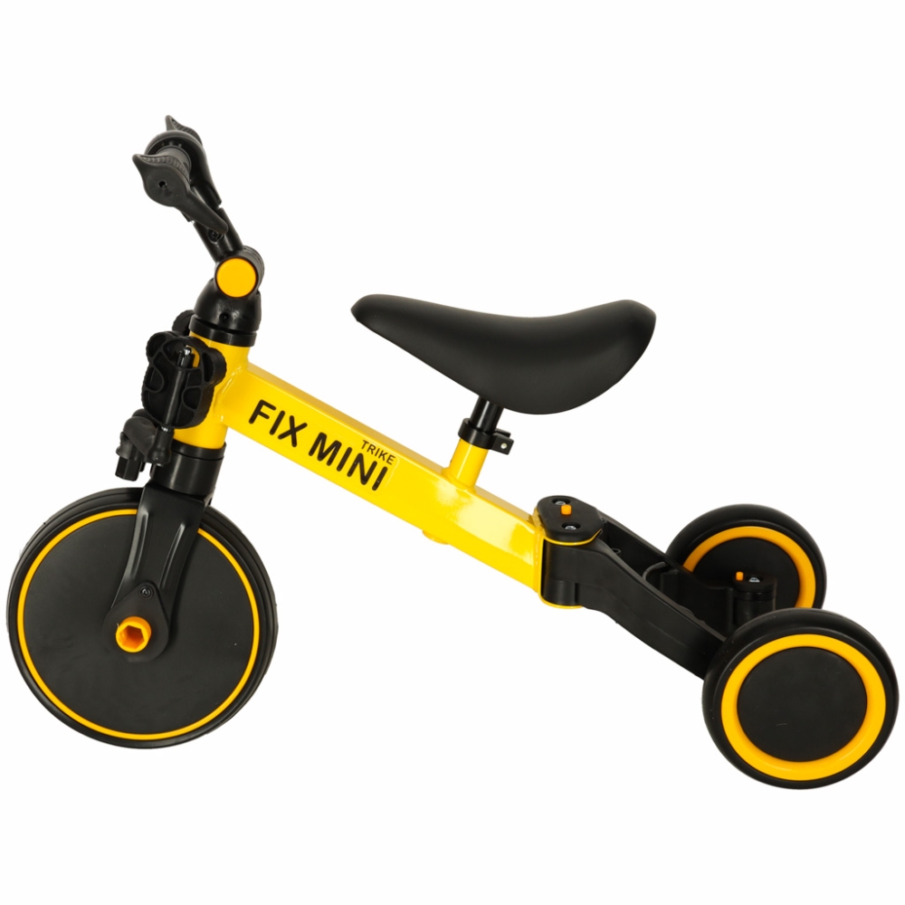 Balansinis dviratukas / triratukas Trike Fix Mini 3in1 su pedalais geltonas-Judėjimui, Balansiniai dviratukai, Triratukai vaikam