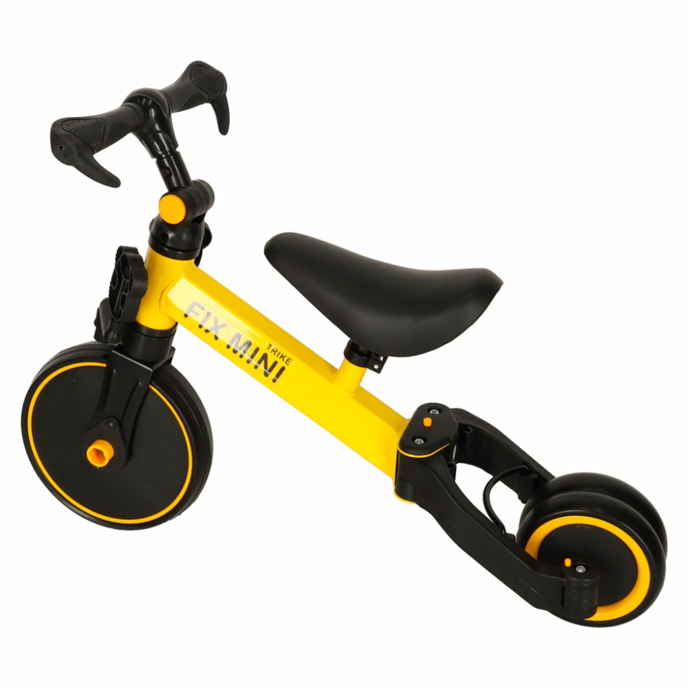 Balansinis dviratukas / triratukas Trike Fix Mini 3in1 su pedalais geltonas-Judėjimui, Balansiniai dviratukai, Triratukai vaikam