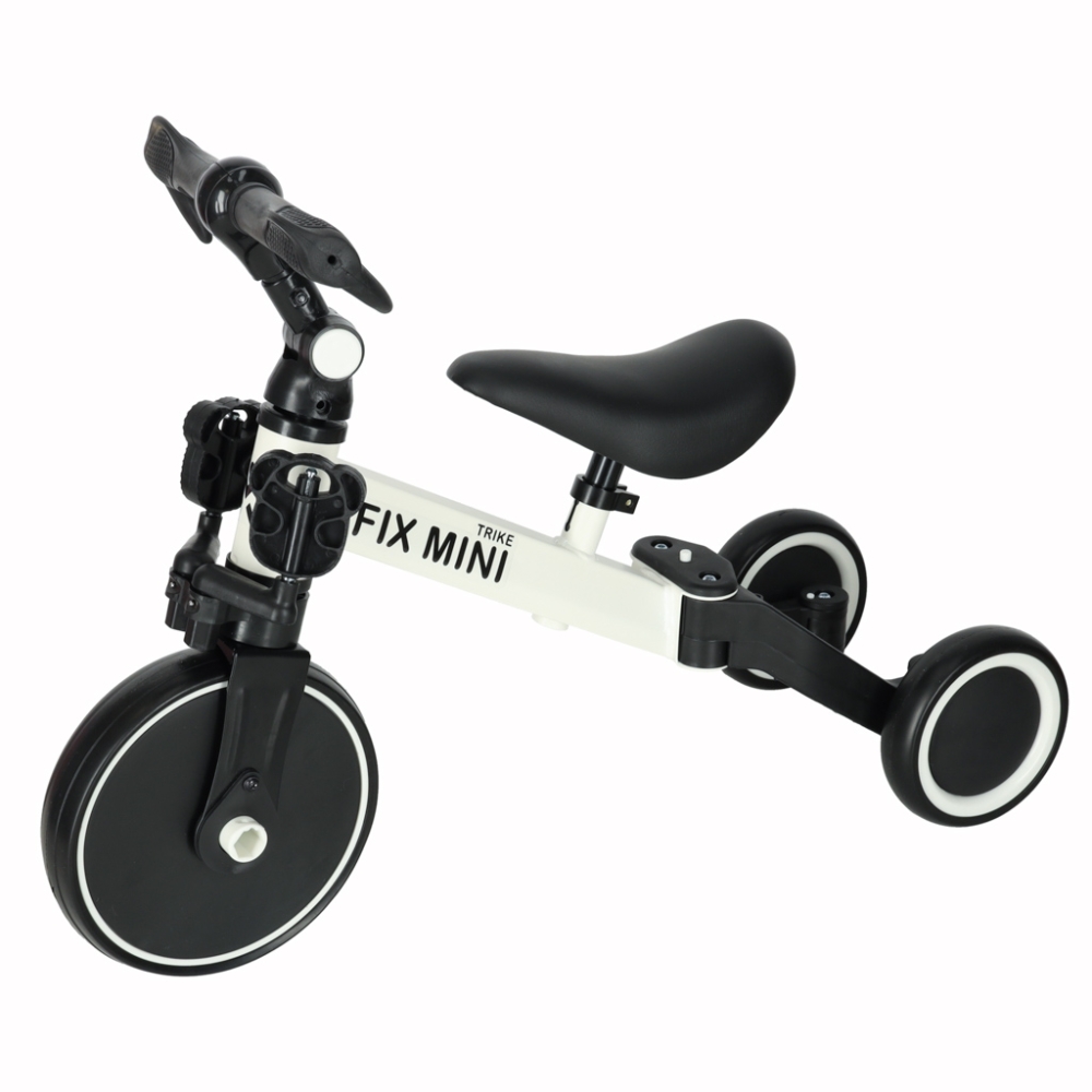 Balansinis triratukas Trike Fix Mini 3in1 su pedalais, baltas-Judėjimui, Balansiniai dviratukai, Triratukai vaikams-e-vaikas