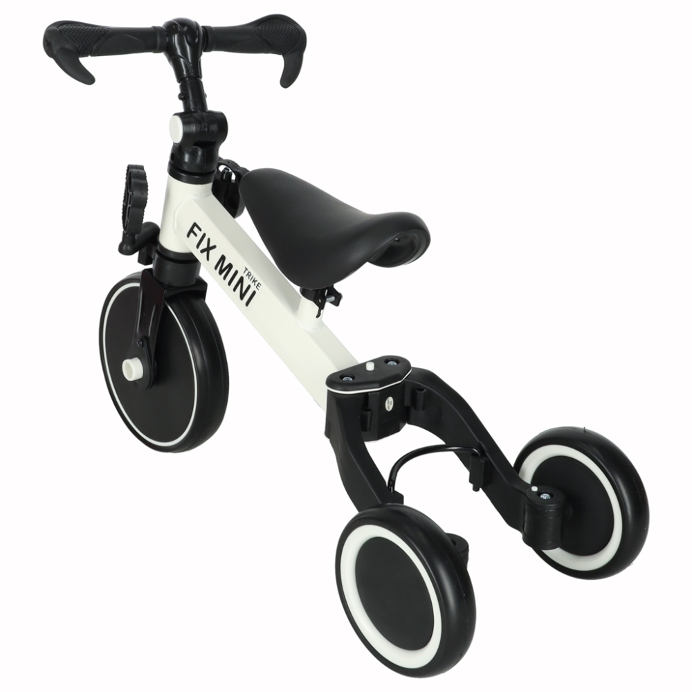 Balansinis triratukas Trike Fix Mini 3in1 su pedalais, baltas-Judėjimui, Balansiniai dviratukai, Triratukai vaikams-e-vaikas