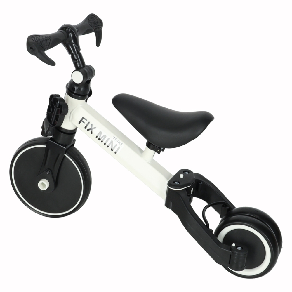 Balansinis triratukas Trike Fix Mini 3in1 su pedalais, baltas-Judėjimui, Balansiniai dviratukai, Triratukai vaikams-e-vaikas