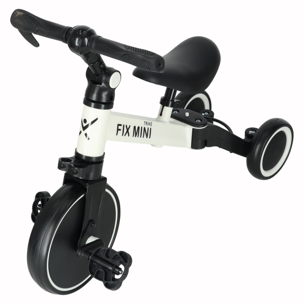 Balansinis triratukas Trike Fix Mini 3in1 su pedalais, baltas-Judėjimui, Balansiniai dviratukai, Triratukai vaikams-e-vaikas