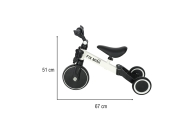Trike Fix Mini krosinis triratukas 3in1 su pedalais baltas