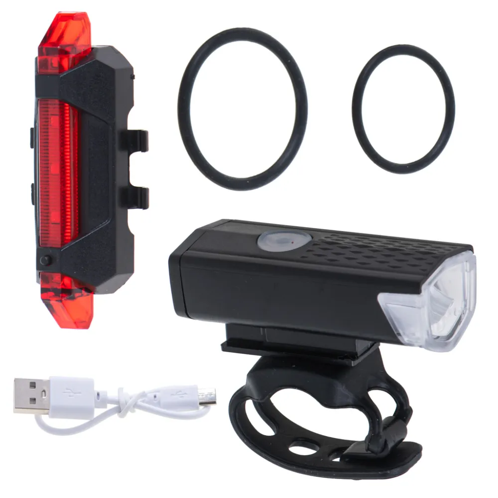 LED dviračių žibintų galinis-priekinis komplektas USB-Judėjimui, Dviračiai ir jų priedai, Dviračių priedai-e-vaikas