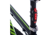 LED dviračių žibintų galinis-priekinis komplektas USB
