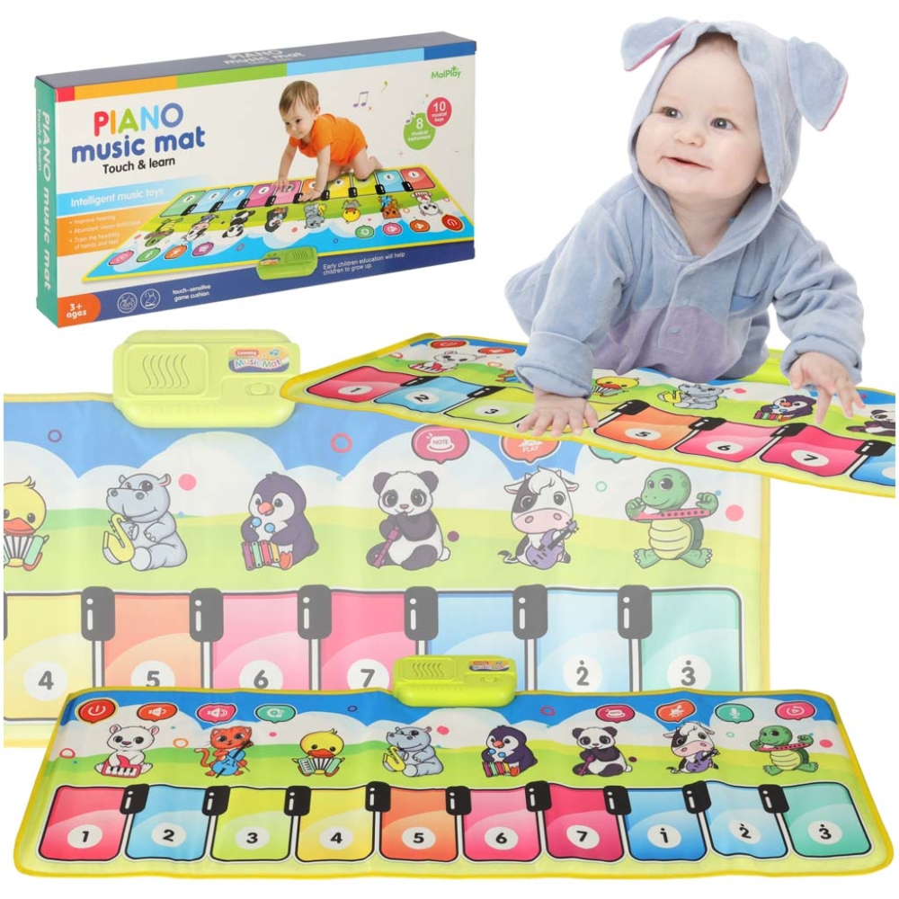 Interaktyvus pianino muzikos kilimėlis su įrašais-Žaislai, Kūdikiams, Žaislai mažyliams (iki 4 m.
