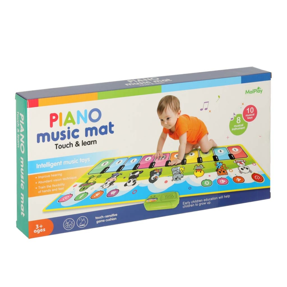 Interaktyvus pianino muzikos kilimėlis su įrašais-Žaislai, Kūdikiams, Žaislai mažyliams (iki 4 m.